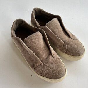JSLIDES Tan Suede Leather Platform Sneaker‎ Shoes W